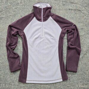 Columbia Womens Arctic Air Fleece Half Zip Pullover Jacket XS Purple/Prp 1564881